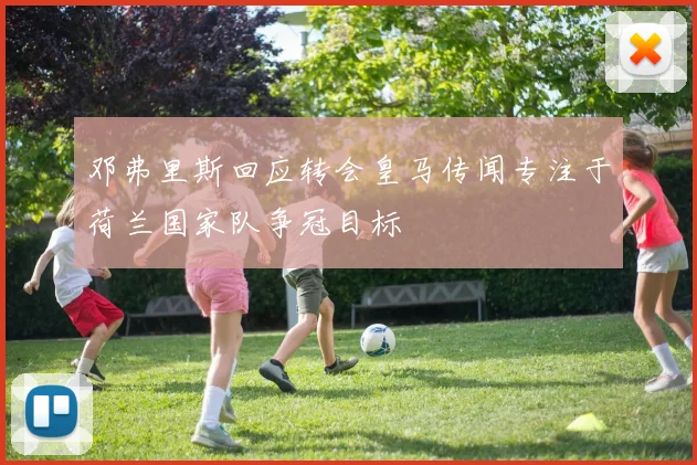 邓弗里斯回应转会皇马传闻专注于荷兰国家队争冠目标